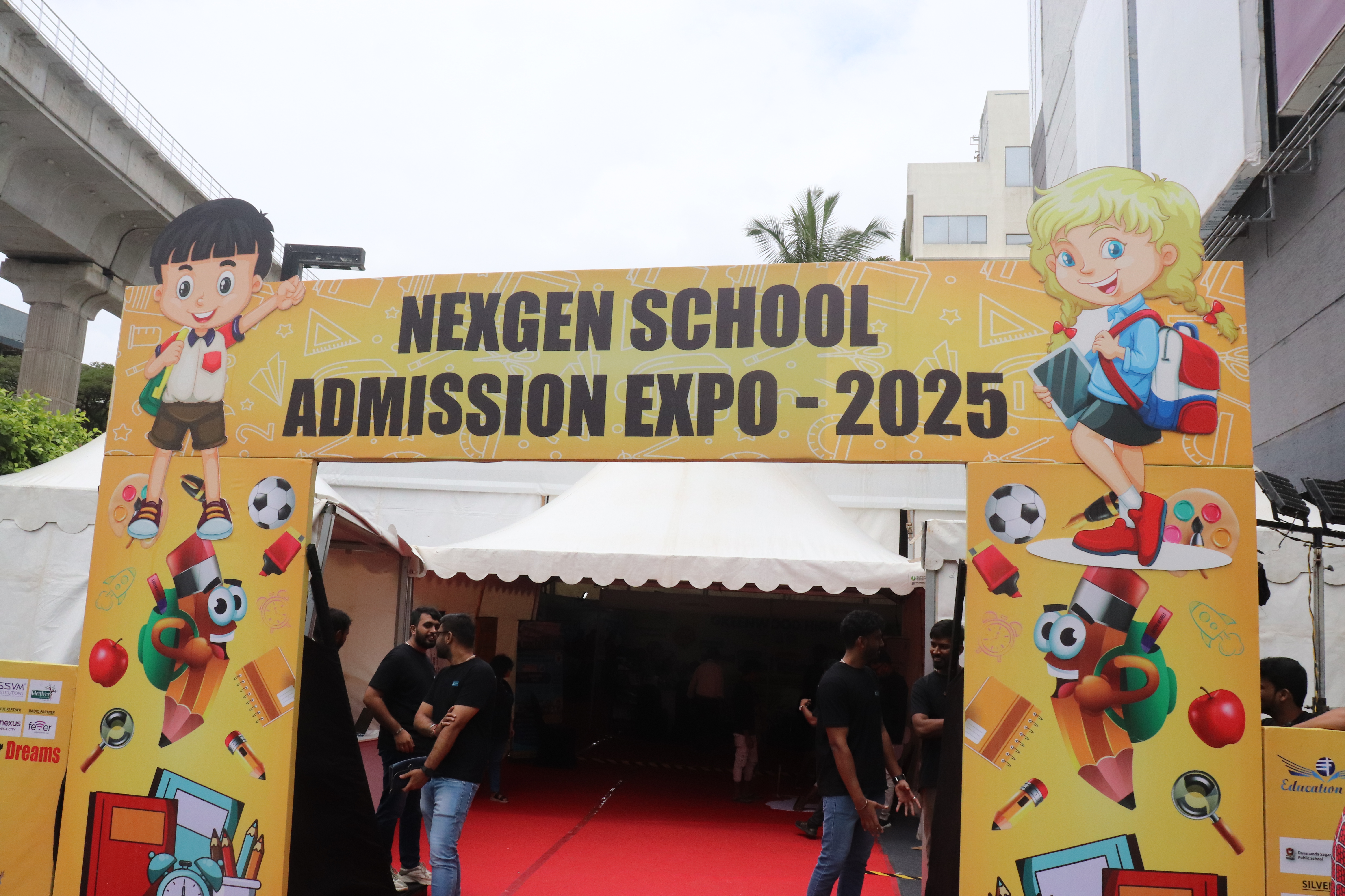 Families and children at the NexGen School Admission Expo